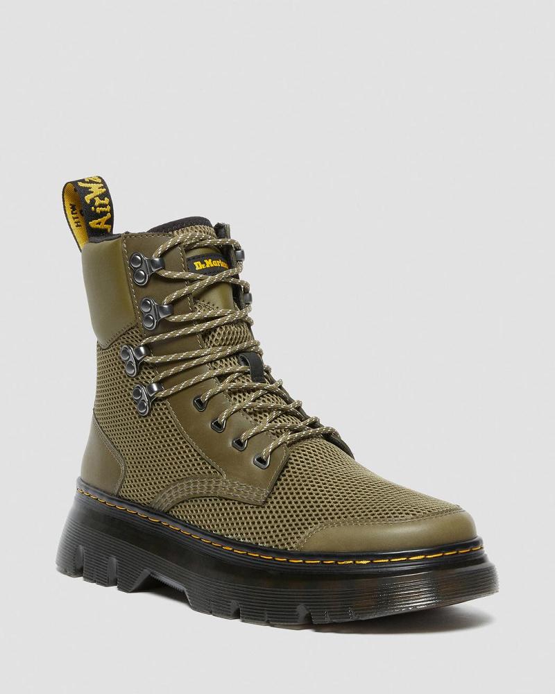 Dr Martens Tarik Tå Guard Utility Støvler Dame Olivengrøn Hudfarvet | DK 269RVD